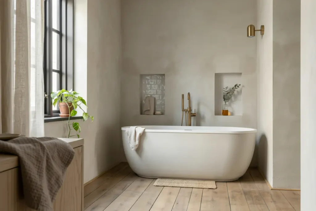 badrumsrenovering i rtag rden s dermalm med badkar och nischer