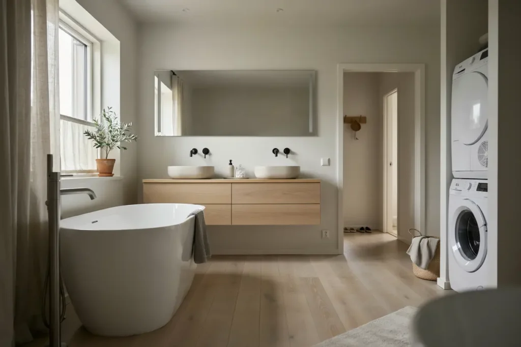 renovering av badrum och tv ttstuga i villa i mellbystrand