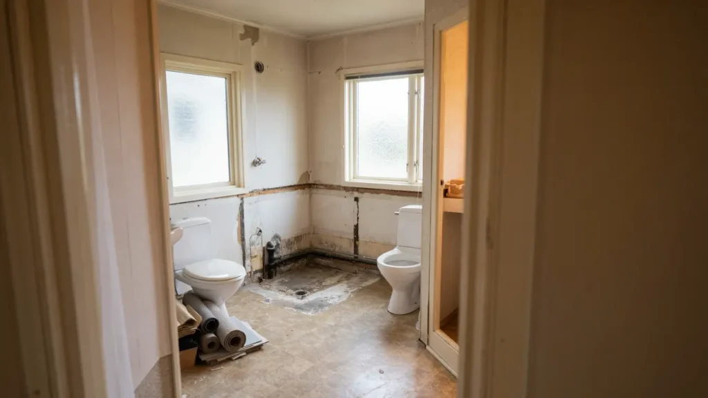 badrumsrenovering efter fuktskada i kallinge